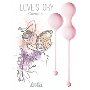 Набор вагинальных шариков Love Story Carmen, розовые