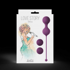 Набор вагинальных шариков Love Story Diva, фиолетовые