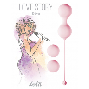 Набор вагинальных шариков Love Story Diva, розовые