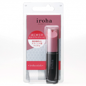 Вибратор в форме тюбика помады Tenga Iroha Stick, черный