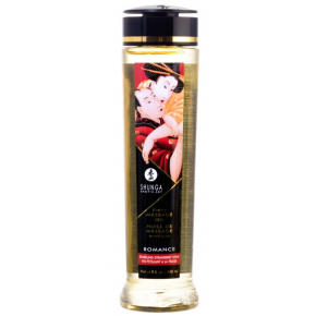 Массажное масло с ароматом клубники и шампанского Shunga Romance Sparkling Strawberry Wine, 240 мл