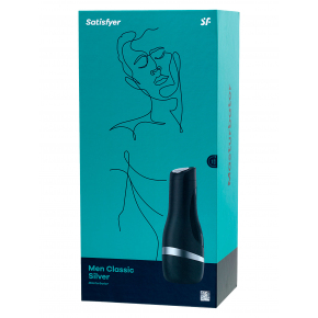 Мастурбатор в тубе Satisfyer Men Classic Silver