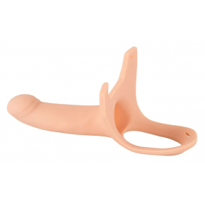 Силиконовый полый страпон на ремнях You2Toys Silicone Strap-on