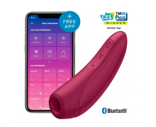 Клиторальный стимулятор Satisfyer Curvy 1+, бордовый