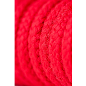 Текстильная веревка для бондажа, красная
