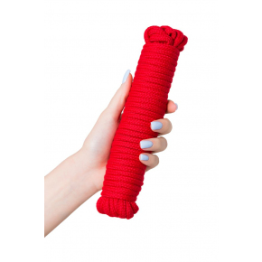 Текстильная веревка для бондажа, красная