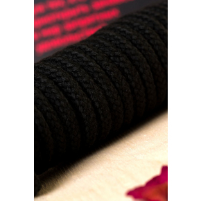 Текстильная веревка для бондажа, черная