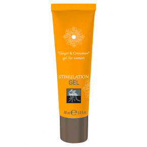 Возбуждающий интимный гель Shiatsu Stimulation Gel Ginger & Cinnamon, 30 мл