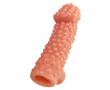 Насадка на фаллос с отверстием для мошонки Kokos Cock Sleeve 4, размер L