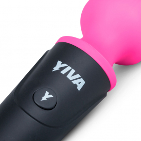 Вибромассажер EDC Yiva Power Massager, розово-черный