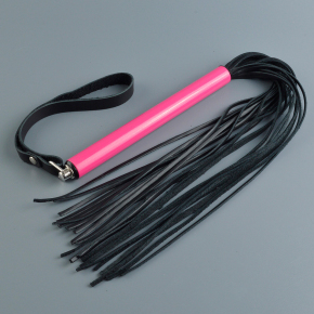 Многохвостая плеть Mix с красной ручкой, 47 см