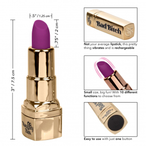 Мини-вибратор в виде помады Naughty Bits Bad Bitch Lipstick Vibrator