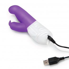 Вибратор Rabbit Essentials G-Spot Rabbit Vibrator with Rotating Shaft, фиолетовый