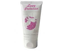 Лубрикант на водной основе с ароматом малины Love Protection Raspberry