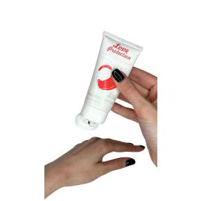 Лубрикант на водной основе с ароматом клубники Love Protection Strawberry