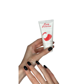 Лубрикант на водной основе с ароматом клубники Love Protection Strawberry