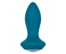 Анальная вибропробка с кристаллом Power Gem Vibrating Petite Crystal Probe, бирюзовая