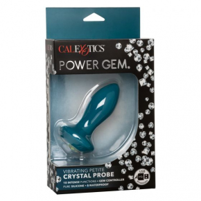 Анальная вибропробка с кристаллом Power Gem Vibrating Petite Crystal Probe