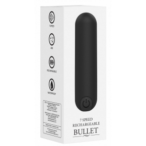 Перезаряжаемая вибропуля Be Good Tonight 7 Speed Rechargeable Bullet, черная