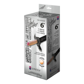 Пояс-трусики с насадкой Glamour Silver