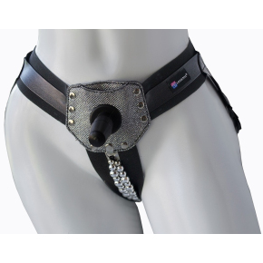 Пояс-трусики с насадкой Glamour Silver