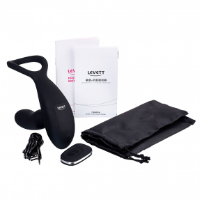 Вибростимулятор простаты с кольцом для мошонки Levett Maud