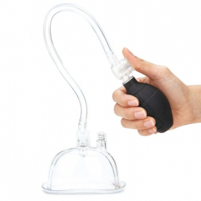 Deluxe Pussy Pump — прозрачная вакуумная помпа с зажимом для клитора