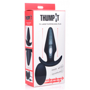 Анальная пробка, способная совершать толчковые движения Kinetic Thumping 7X Large Anal Plug