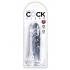 Прозрачный фаллоимитатор King Cock Clear 6" Cock