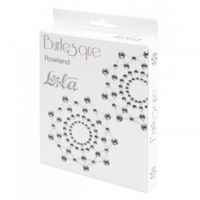 Наклейки на грудь Lola Lingerie Burlesque Rowland, серебристые