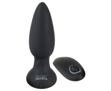 Анальная пробка с шейкером и вибрацией Orion Black Velvets Shaking Plug