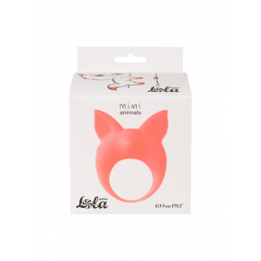 Эрекционное виброкольцо Lola Toys Mimi Animals Kitten Kyle, оранжевое