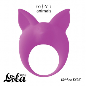 Эрекционное виброкольцо Lola Toys Mimi Animals Kitten Kyle, фиолетовое