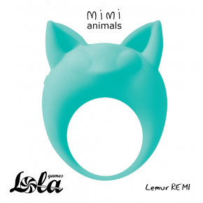 Эрекционное виброкольцо Lola Toys Mimi Animals Lemur Remi, зеленое