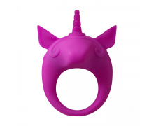 Эрекционное виброкольцо Lola Toys Mimi Animals Unicorn Alfie, фиолетовое