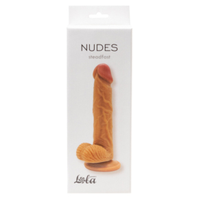 Кофейный фаллоимитатор на присоске Nudes Steadfast