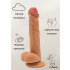 Кофейный фаллоимитатор на присоске Nudes Steadfast