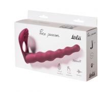 Вибронасадка для двойного проникновения Lola Toys Pure Passion Farnell, бордовая