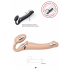 Безремневой вибрострапон Strap-on-me Silicone Bendable Strap-On M, телесный