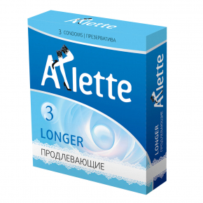 Презервативы с продлевающим эффектом Arlette Longer, 3 шт.