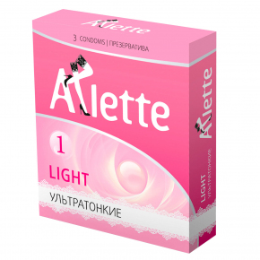 Ультратонкие презервативы Arlette Light, 3 шт.