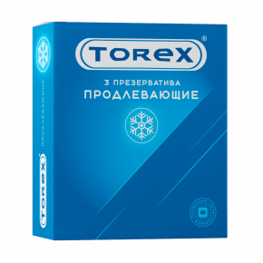 Презервативы с пролонгирующим эффектом Torex Продлевающие, 3 шт.