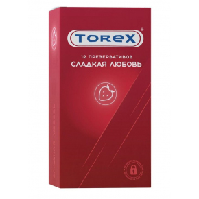 Презервативы с ароматом клубники Torex Сладкая Любовь, 12 шт.