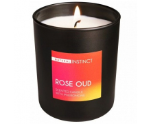 Ароматическая свеча с феромонами Natural Instinct «Роза и уд», 180 гр