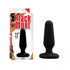 Силиконовая анальная пробка Black Mont Silicone Plug