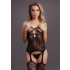 Эффектный комбинезон со стразами Suspender Rhinestone Bodystocking