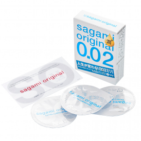 Презервативы Sagami Original 0.02 Extra Lub, 3 шт.