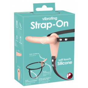 Поясной страпон с вибрацией You2Toys Vibrating Double Strap-On