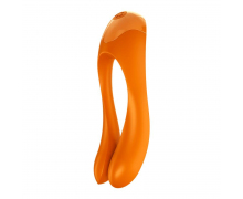 Вибростимулятор на палец Satisfyer Candy Cane Finger Vibrator, оранжевый