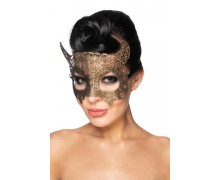 Золотистая карнавальная маска «Альнаир»